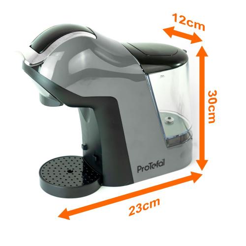 Machine à café capsul 4 EN 1  1400W EM308 Gris Avec Ecran Tactile Gris 