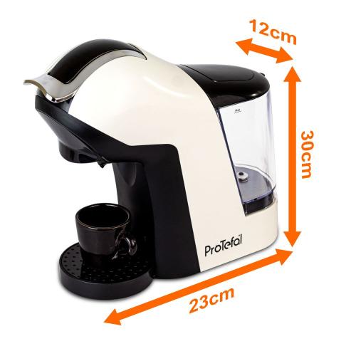 Machine à Café Multi-Capsules EM-308 4 en 1 avec Écran Tactile Blanc