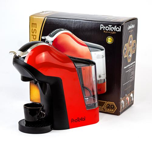 Machine à Café Multi-Capsules ProTefal EM-308 4 en 1 avec Écran Tactile Rouge