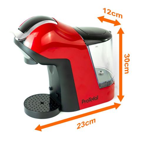 Machine à Café Multi-Capsules ProTefal EM-308 4 en 1 avec Écran Tactile Rouge